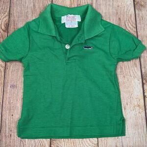 IZOD Lacoste Vintage Green Polo Shirt - 12 Months